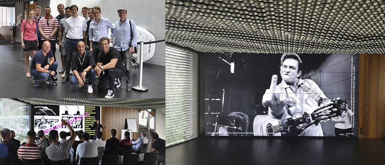 Auf dem Bild ist eine Collage zu sehen mit diversen Eindrücken zum Besuch des Studienganges REM von der TU Berlin