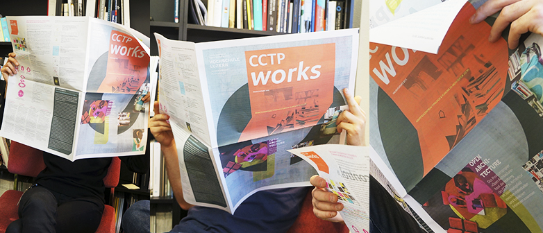  Ausgabe der Zeitung «CCTP Works» des Kompetenzzentrums Typologie & Planung in Architektur der Hochschule Luzern - Technik & Architektur