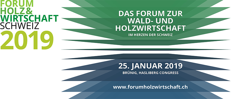 Flyer zum Forum Holz und Wirtschaft Schweiz