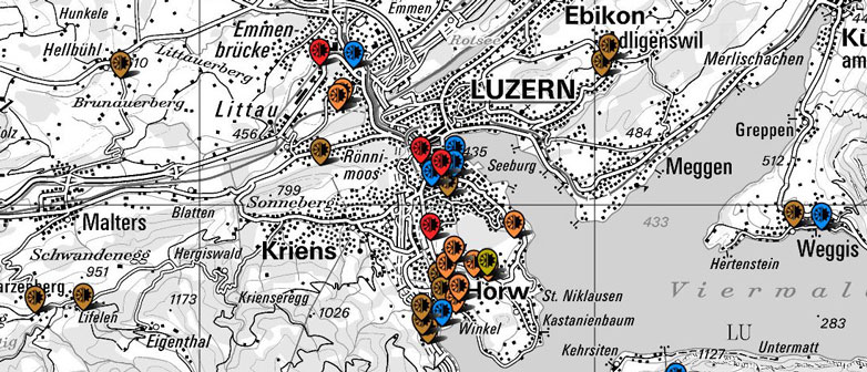 Luzern auf geo.admin
