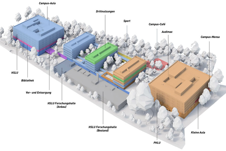Visualisierung Neuer Campus Horw