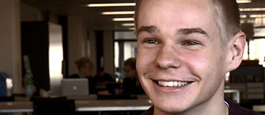 The student Martijn Wienhoven, Saxion University of Applied Sciences, Enschede.