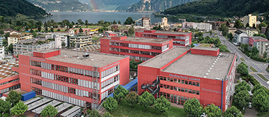 Aerial view of the Horw campus