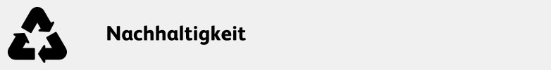 Nachhaltigkeit