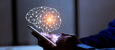 KI Bild Mensch und Technologie