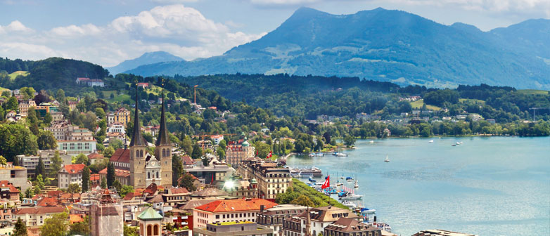 Luftbild von Luzern
