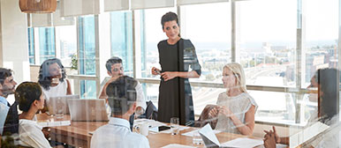 Attendants of a team meeting