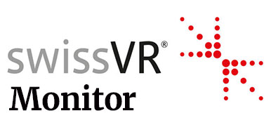 Bild Logo swissVR mit Monitor