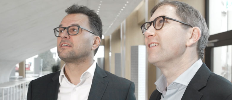 Programmleiter MAS Immobilienmanagement Markus Schmidiger und John Davidson