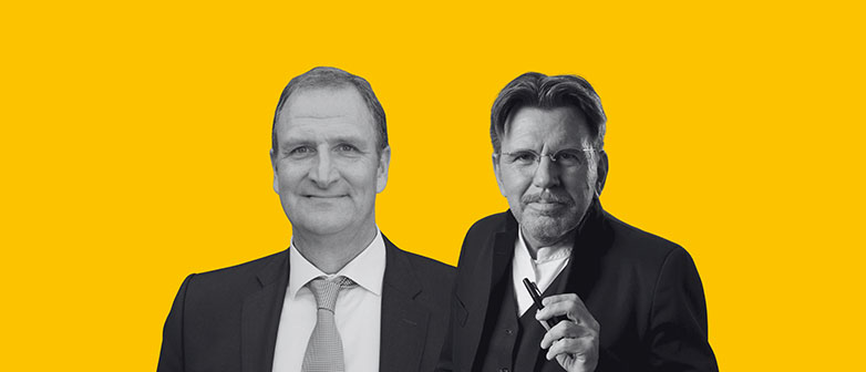 Portrait von Stephan Klapproth und Lutz Jäncke