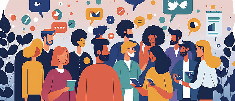 Social Media Community im Austausch