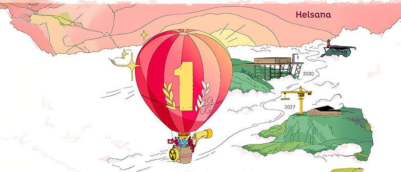 Heissluftballon sinnbildlich für Event-Thema Abheben in der Kommunikation