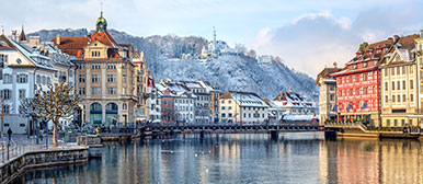 Stadt Luzern im Winter