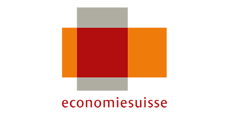 Logo economiesuisse 20 Jahre Bahnreform Schweiz