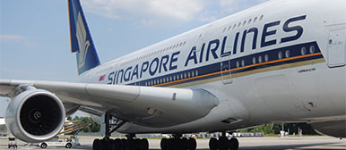 Flugzeug A380 Singapore Airlines