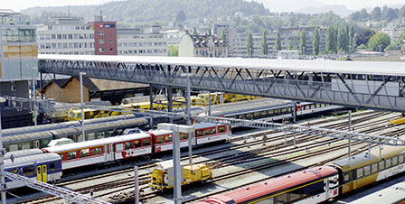 Abstellgleise Bahnhof Luzern