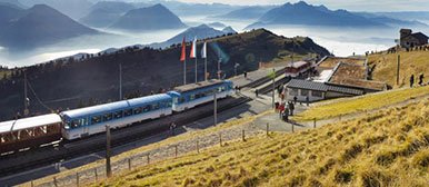 Zahnradbahn auf der Rigi