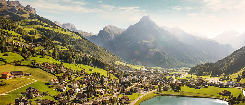 Engelberg Drohne Fruehling