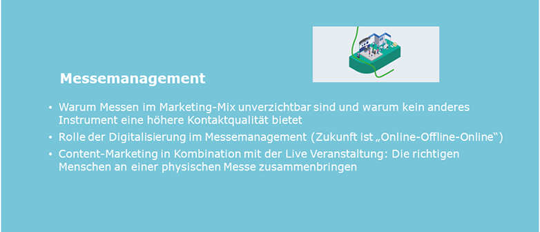 Modulbeschrieb Messemanagement