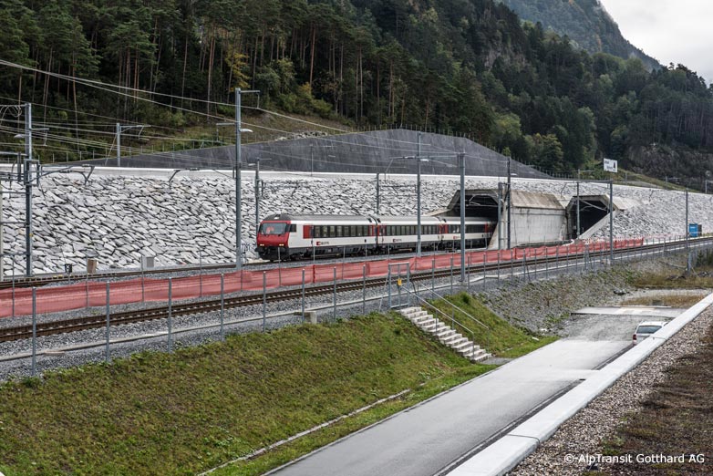 Gotthard-Basistunnel: Inbetriebsetzung Nordportal © AlpTransit Gotthard AG
