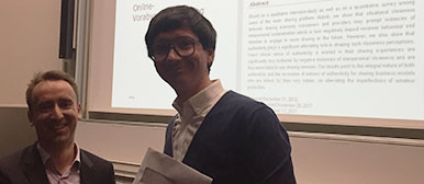 Publikationspreisübergabe Matthes Fleck und Timo Ohnmacht