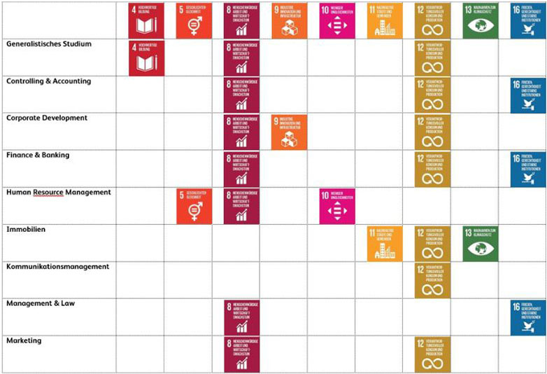 Sustainable Development Goals Master Business Administration HSLU