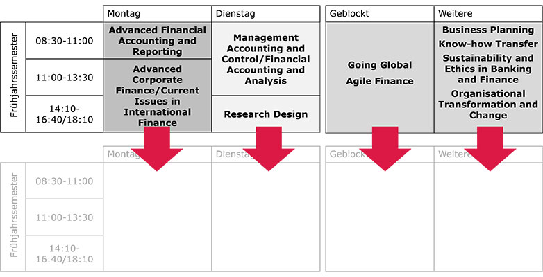 Modules in the Spring Semester