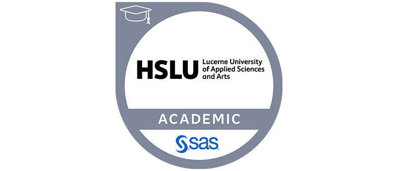 Master in Data Science HSLU, Logo SAS Joint Certificate
