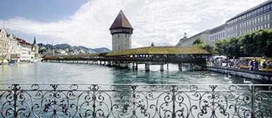 Kapellbrücke Luzern: Die Sehenswürdigkeiten der Stadt Luzern begeistern auch Studierende.