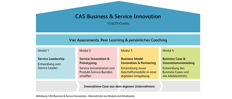 Grafik Aufbau CAS Business  and Service Innovation