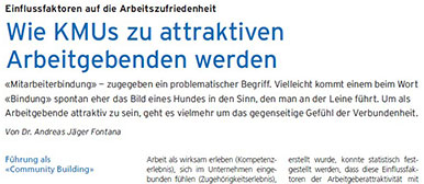 Wie KMUs zu attrktiven Arbeitgeber werden Artikel im Personalschweiz November 2025