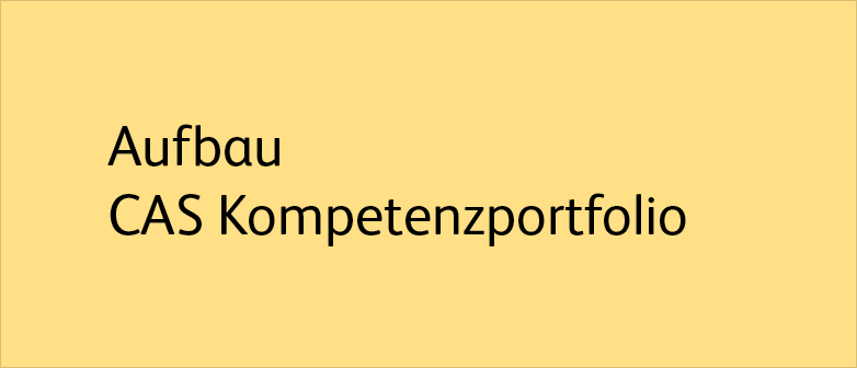 Aufbau CAS Kompetenzportfolio