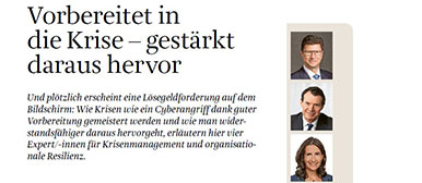 Vorbereitet in die Krise