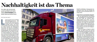 Nachhaltigkeit ist das Thema