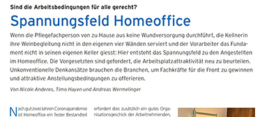 Medienarikel Spannungsfeld Homeoffice