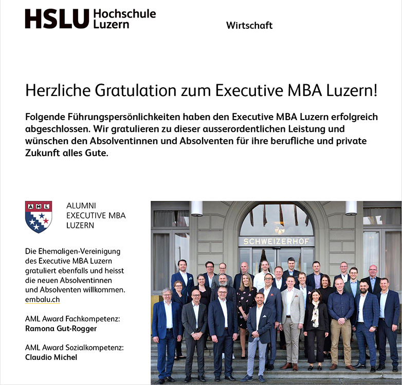 Abschlussklasse EMBA 2101