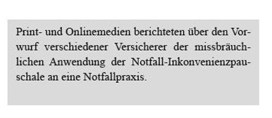 Fachartikel der medizinische Notfall