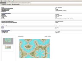 erfasstes Textil im digitalen Designarchiv Silk Memory, © HSLU