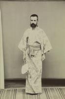 Seideninspektor Hans Spörry im Kimono, Japan 1896, © © ETH Bibliothek Zürich, Bildarchiv