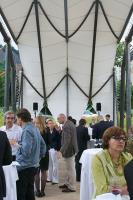 Am 4. Juli 2013 weihten Projektbeteiligte den 1:1 Mockup des Ausstellungs- und Eventpavillons an der Hochschule in Horw ein., © Hochschule Luzern